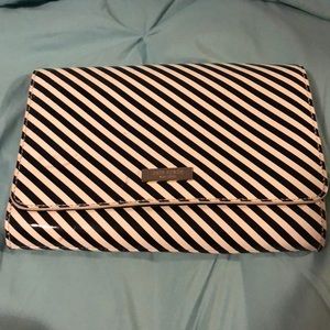 Kate Spade black and white clutch with strap